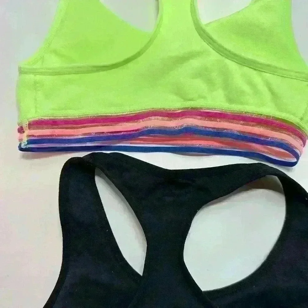 Justice Oh So‎ Soft Girls Sports Bra, 2-Pack, Sizes 28, Removable Padding